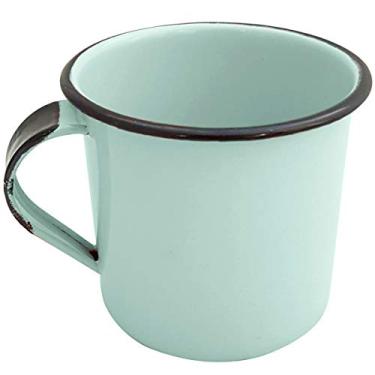 Imagem de Metallouça, 35038, Caneca Esmaltada Xícara de Café Chá 400 ml Caneca Agata, cor Verde Baby, Aço