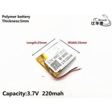Imagem de Bateria 3,7v   220 Mah Gps Mp3 Mp4 Relogio  Brinquedo Etc Cr - bgb