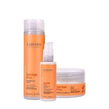 Imagem de Kit Cadiveu Professional Bye Bye Frizz  Shampoo Leave-in e Máscara (3 