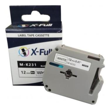 Imagem de Fita Compatível M-K231 para Rotulador Brother PT-80 PT-70 - xfull/mast