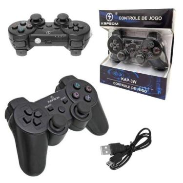 Imagem de Controle Ps3 sem Fio Dualshock (KAP-3W) - Kapbom