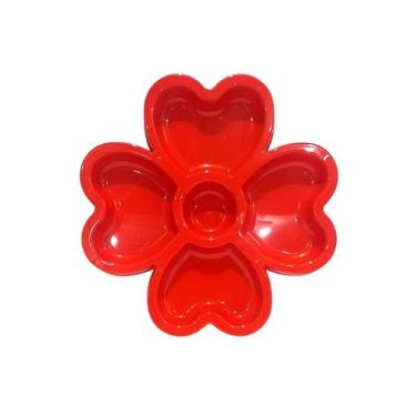 Imagem de Petisqueira Trevo Plástico Petisqueira Para Todo Tipo De Petisco 30cm 