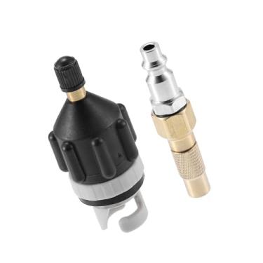 Imagem de Partuto 1 conjunto de adaptador de válvula de placa de remo com bocal inflável tipo América para placa de remo de compressor de substituição de barco inflável de bote