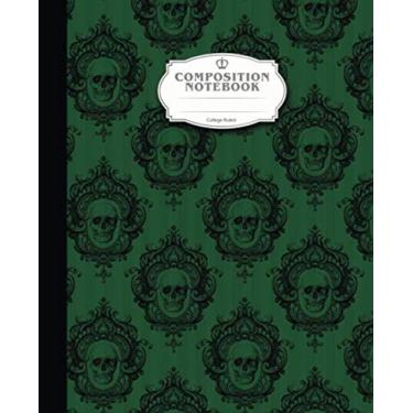 Imagem de Composition Notebook College Ruled: Green Moon Notebooks for Girls Women Man Teens Kids School Teacher Writing Notes Journal