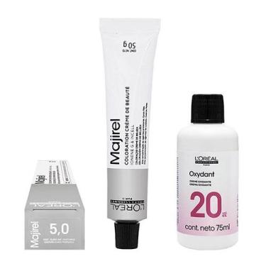 Imagem de Loreal Kit Coloração Majirel 5.0 Castanho Claro Nat. Profundo 50g +  1