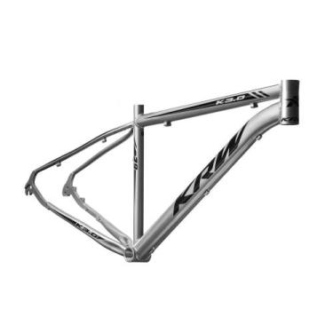 Imagem de Quadro Bicicleta Aro 29 Alumínio 6061 Mtb - KRW, 17, Prata, Preto