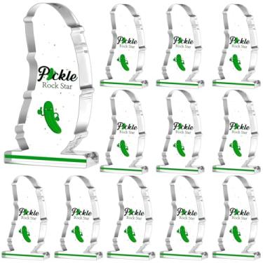 Imagem de Quelay 12 peças Prêmios de Apreciação Acrílico Troféu de Picles Positivos Troféus de Apreciação Presentes de Apreciação de Empregados em Massa Bonito Troféu de Prêmio de Agradecimento para Adultos
