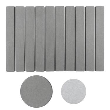 Imagem de LOQJSS Tapete de banho de pedra, tapete de banho de pedra de diatomita, tapete de chuveiro de pedra de secagem rápida, tapete de banho de pedra rolável, tapete de banho de terra de diatomácea