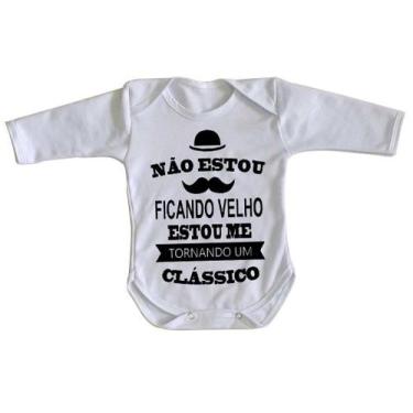 Imagem de body nenê criança roupa bebê manga longa Não estou ficando velho - Emp