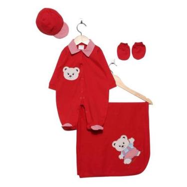 Imagem de Saída De Maternidade Roupinha Menino De Bebê Com Bordado - Asas de Anj