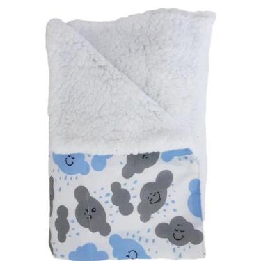 Imagem de Cobertor Sherpa de Bebê Estampado - Talismã, Azul