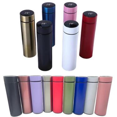 Imagem de Kit 2 Garrafas Térmica Inox Sortidas , Inteligente Sensor De Temperatu