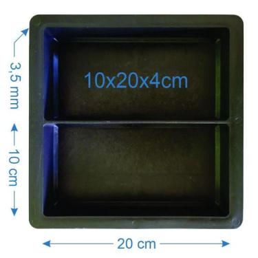 Imagem de 4 Forma De Piso Paver Bloquete Tijolinho 4cm - Plastidon