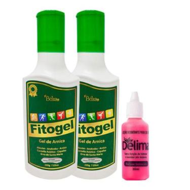 Imagem de Kit 2 Gel de Arnica Fitogel Combate às Dores Musculares + 1 Loção Hidr