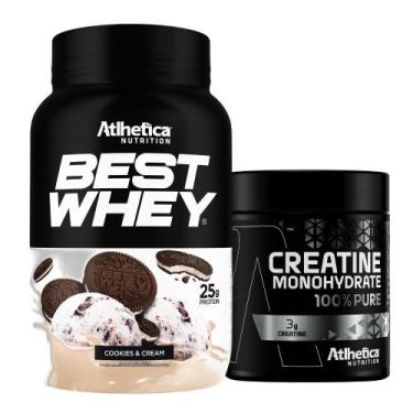 Imagem de Best Whey Isolado Hidro 3W Cookies 900g Creatina - Atlhetica - Atlheti