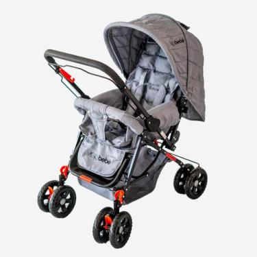 Imagem de Carrinho De Bebê Passeio Vira Berço Com Alça Frente E Trás Com Bolso e