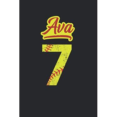 Imagem de Ava 7: Softball Dotgrid Notebook for Catcher/Pitcher Girls Training Journal at Sports, High School, College, University