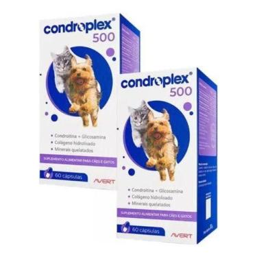 Imagem de Combo 2 Unidades Condroplex 500 60 Capsulas Cães Gatos Avert