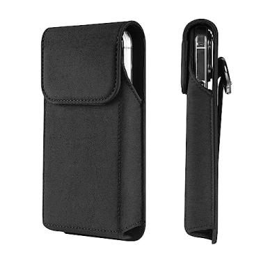 Imagem de Coldre de celular para Samsung Galaxy A15 A25 A35 A55 A54 A53 A52 S24+ S23+ S22 Plus S21 S20 FE Note 20, iPhone 16 Plus 15 Pro Max, Google Pixel 9 Pro 8a 7a 7 6 Capa com clipe para cinto