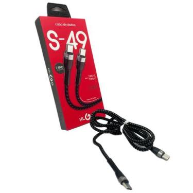 Imagem de Cabo Turbo Usb-c P/ Usb-c Superior 60w 1m S-49 Cor Preto - Tesla Store