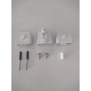 Imagem de Kit 02 para Janela pivotante V/A capela de vidro temperado - HELA (Branco)