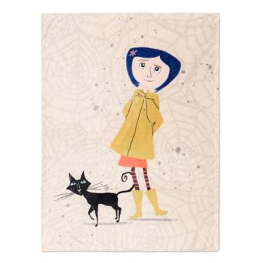 Imagem de Franco Jogo de cama Collectibles Coraline Movie super macio e aconchegante, 117 x 152 cm, (produto oficialmente licenciado)
