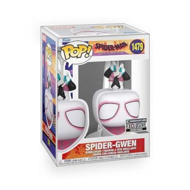 Imagem de Epic Collectibles Pop Marvel: Homem-Aranha - Spider Gwen Stacy Upside Down Across The Spiderverse Boneco de vinil exclusivo incluído com protetor de caixa compatível com Funko