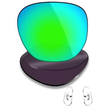 Imagem de Mryok Lentes de reposição polarizadas e peças de nariz para Ray-Ban New Clubmaster RB4416 53 mm - Verde esmeralda