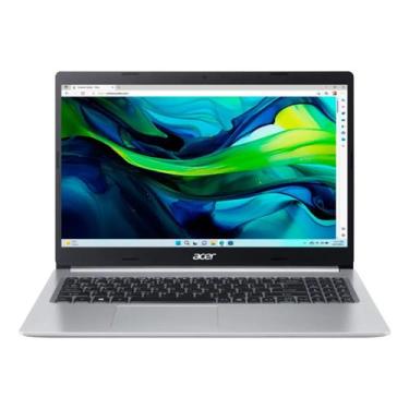 Imagem de Notebook Acer Aspire A51545r5at R5 8gb 256 Ssd W11h Prata.