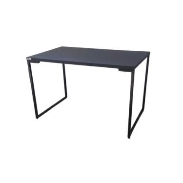 Imagem de Mesa industrial mdf preta 130cm - Movelaria Leal