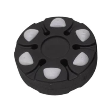 Imagem de Colaxi Puck de hóquei de rolo, disco de hóquei, bola de hóquei para jogo de treinamento, Preto