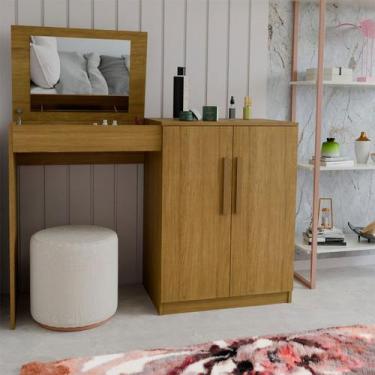 Imagem de Penteadeira Celeste 2 Portas com Espelho e Porta Jóias Ypê - Panorama 