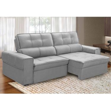 Imagem de Sofá 4 Lugares Retrátil Reclinável 250cm Veludo Lorient Ferguile