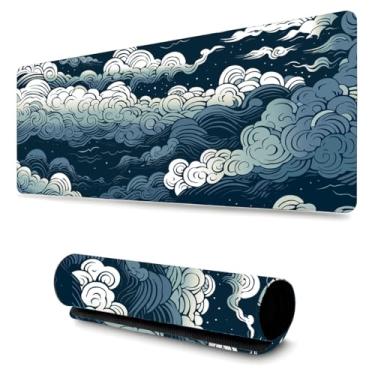 Imagem de Mouse Pad Gamer Profissional Grande Confortavél Anti Derrapante (65x32) - Nuvem Oriental