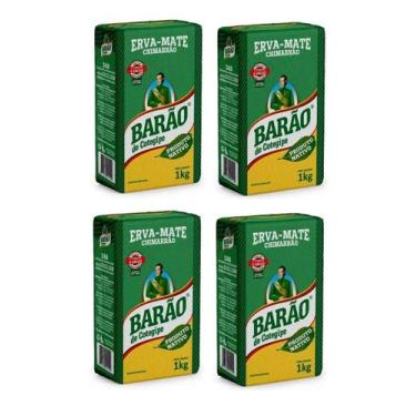 Imagem de 4 Erva Mate Chimarrão BARÃO NATIVA Vácuo Sem Glúten 1Kg - Barão de Cot