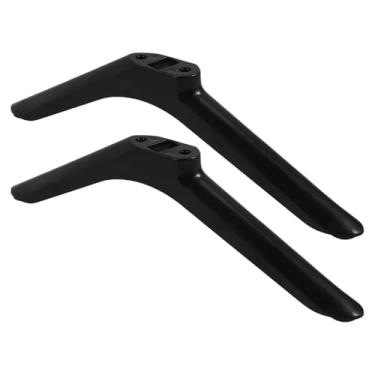 Imagem de Veemoon Suporte universal para TV com parafusos, 2 peças de reposição de pés de TV de plástico base de suporte de televisão de 32 polegadas suporte de televisão adaptador de perna de pedestal de mesa