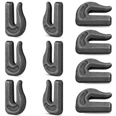 Imagem de Gancho de corrente Weld On Grab, pacote com 10 unidades G70 Clevis par