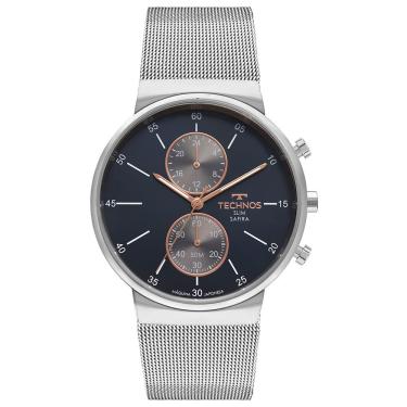 Imagem de Relógio Technos Masculino Slim Prata - Vd36ab/1a Vd36ab/1a