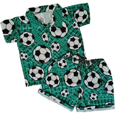 Imagem de Conjunto Bola de Futebol Menino Festa - IEL, Verde, 2 anos