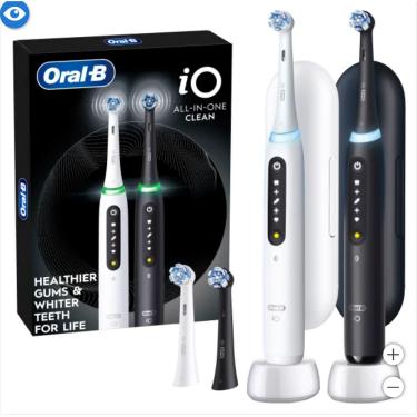 Imagem de Escova de dentes Oral-B iO Complete Clean Recarregável, pacote com 2 unidades