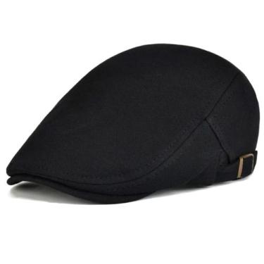 Imagem de Boina de algodão design basico liso casual unissex ajustavel - xthree,
