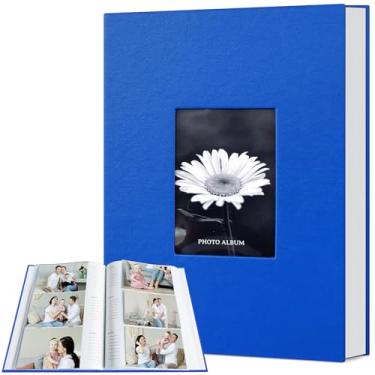 Imagem de popotop Álbum De Fotos 4X6, 300 Com Espaço Para Escrever, Capa Couro, Janela Exibição, Livro Casamento, Família, Presente Bebê