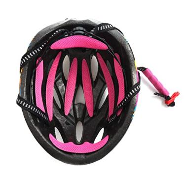 Imagem de Kit de preenchimento de capacete PAXLamb, 27 peças de substituição universal de almofadas de espuma para capacete para bicicleta, ciclismo, capacete de motocicleta (rosa)