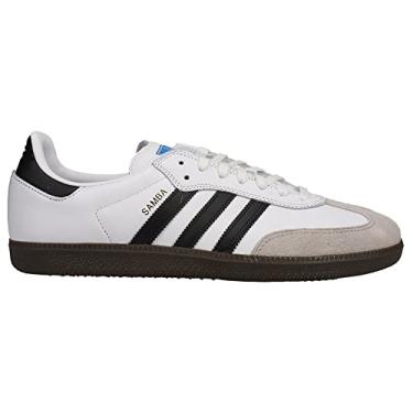 Imagem de adidas Tênis masculino Ftwwht/Cblack Samba ADV FTWR WhiteCore Preto/GUM5 38 EUA, Multi, 4 Wide