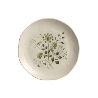 Imagem de Prato Sobremesa Em Cerâmica Orgânico Ammi 19,5cm Porto Brasil