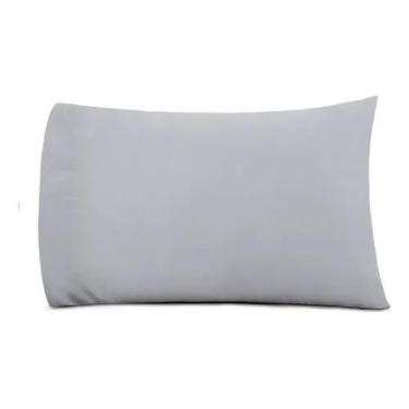 Imagem de Kit 2 Fronhas Hotelaria Pousada Percal 180 fios Tecido misto 60/40 Com