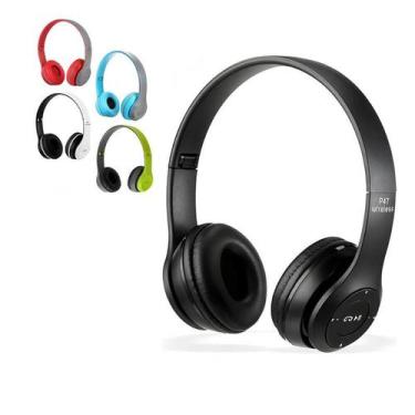 Imagem de Fone P47 Wireless Bluetooth com Rádio FM e Entrada Cartão SD - Fone De