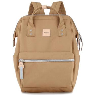 Imagem de Mochila himawari 1881-Camel de lona impermeável 18L 41x28x16cm