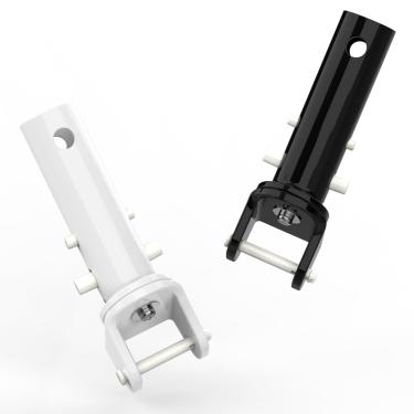 Imagem de Poolvio Alças de substituição de cabeça de aspirador de pó de piscina (pacote com 2) – Alças giratórias de plástico resistente com clipes EZ e pinos de travamento – serve para mastro telescópico