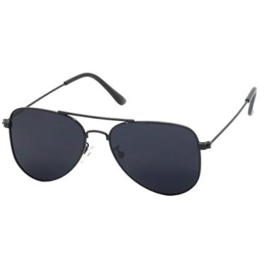 Imagem de Óculos de Sol Polo London Club, Aviador Clássico design robusto em Metal Stainless Stell, Unissex (Preto)